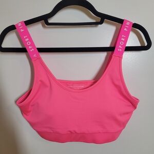 Large Hot Pink Sports Bra by PINK